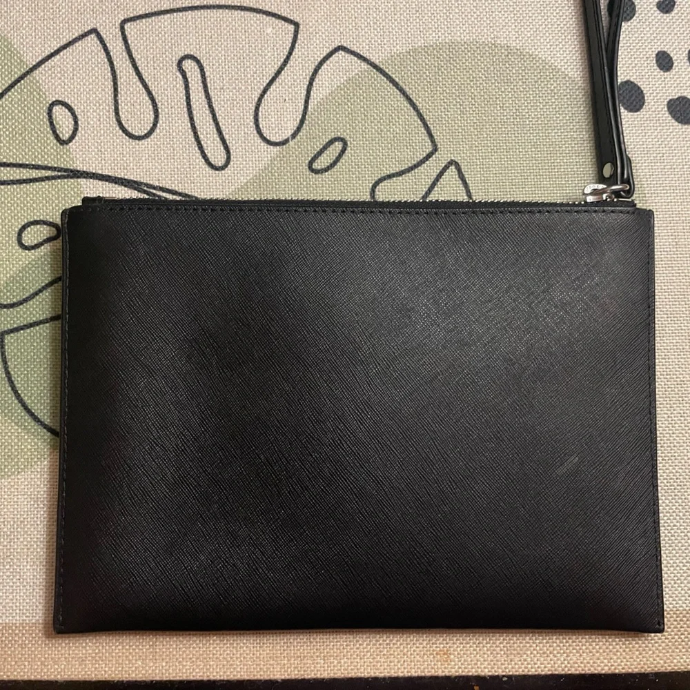Michael Kors XL Black Studded Wristlet - Picture 3 of 4